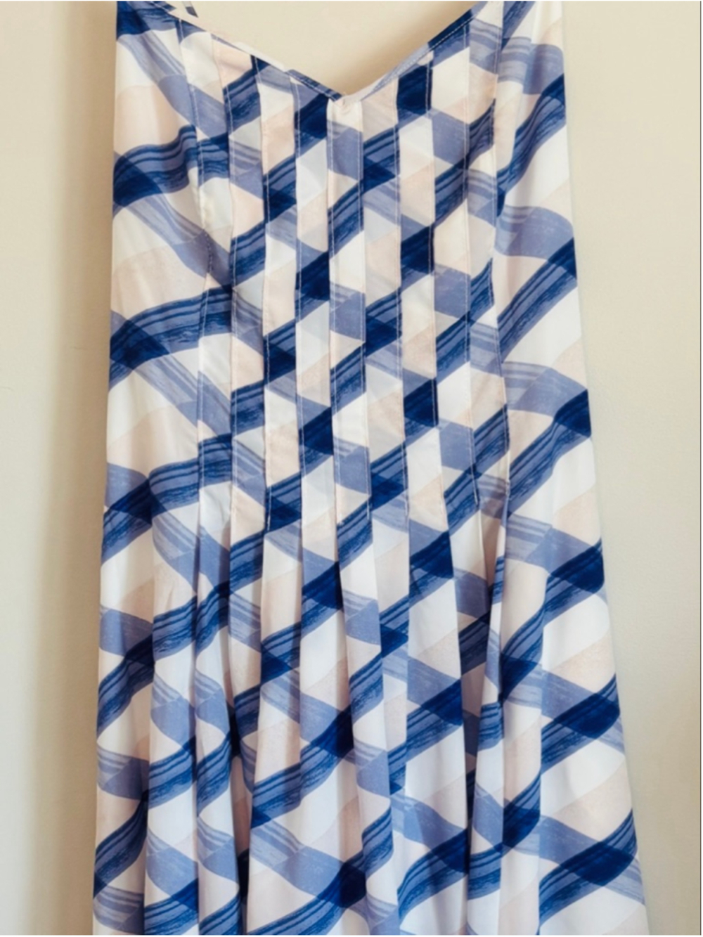 Banana Republic Lavender Plaid A-Line Midi Slip Dress Womens Size 10 Preppy - Picture 5 of 14